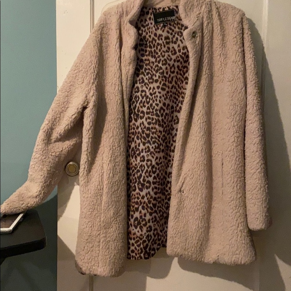 Tan Teddy coat